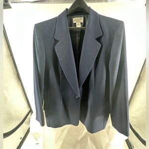 Pendleton virgin wool navy blue blazer